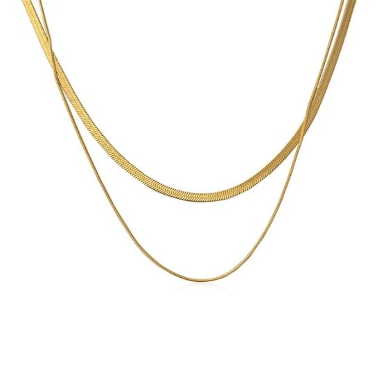 Layered Snake Chain Necklace