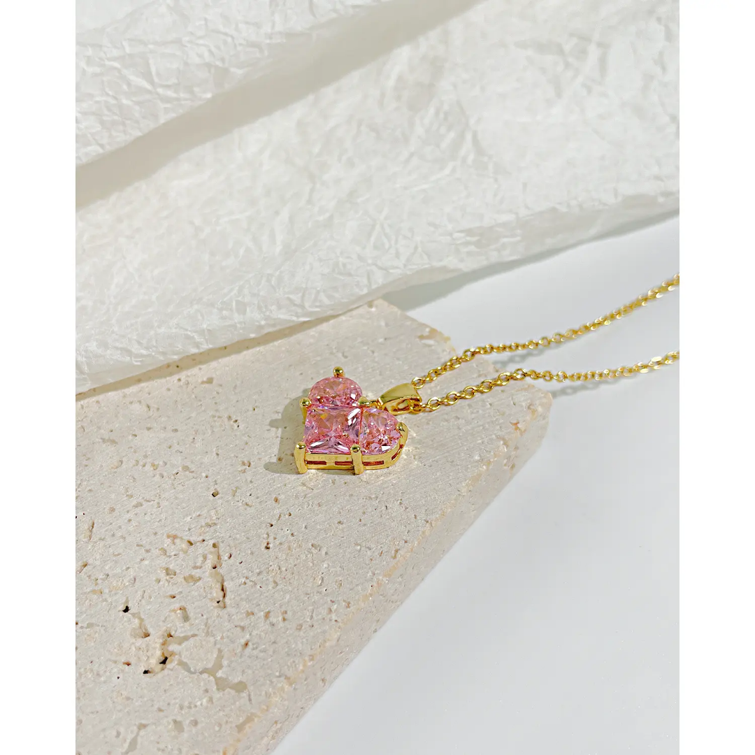 Blush Heart Necklace