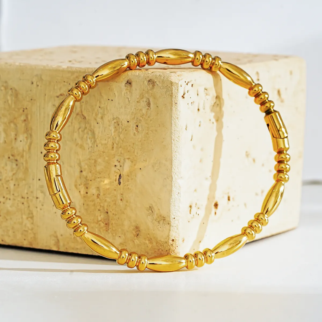 Nysa Golden Bangle