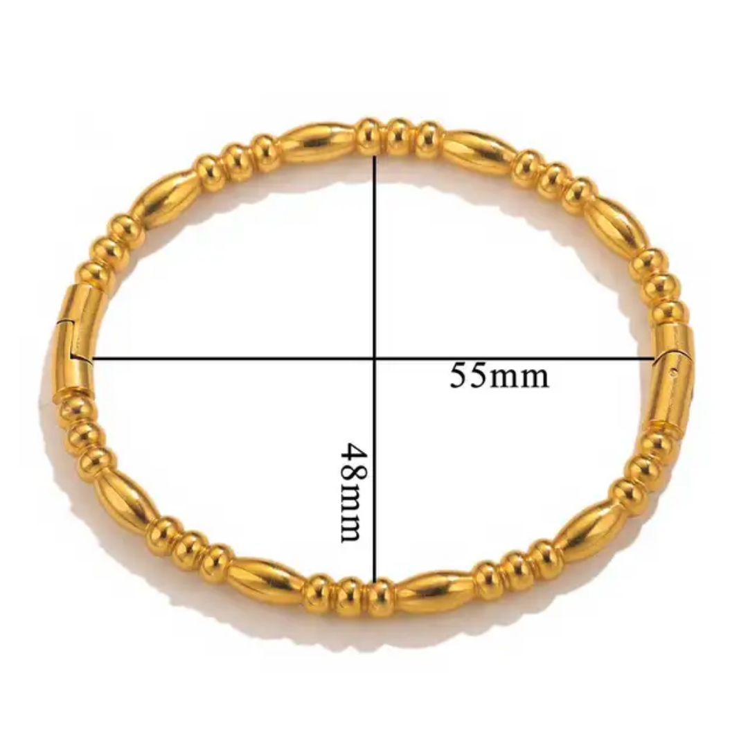 Nysa Golden Bangle