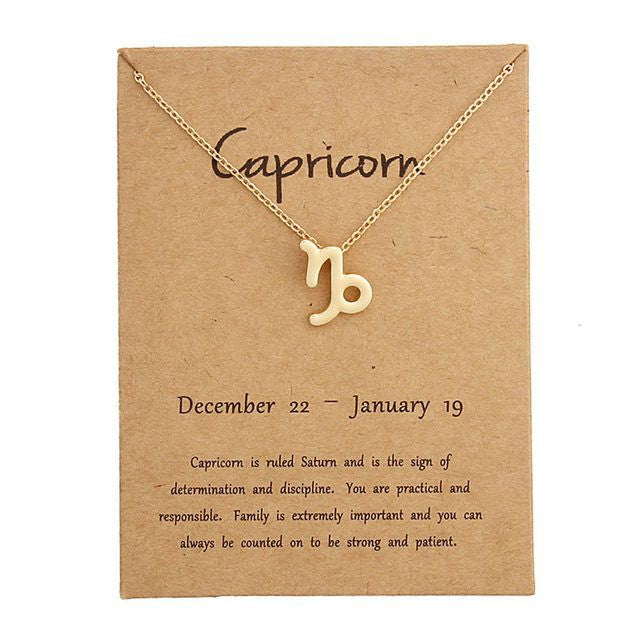 Zodiac Necklace - Capricorn