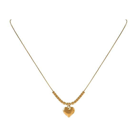 Heart & Bead Harmony Necklace
