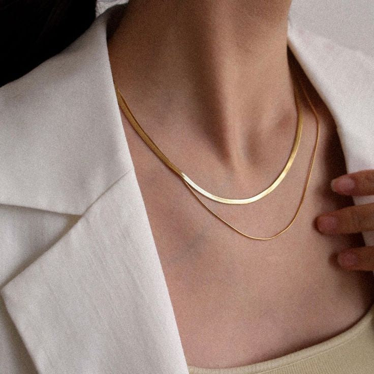 Layered Snake Chain Necklace