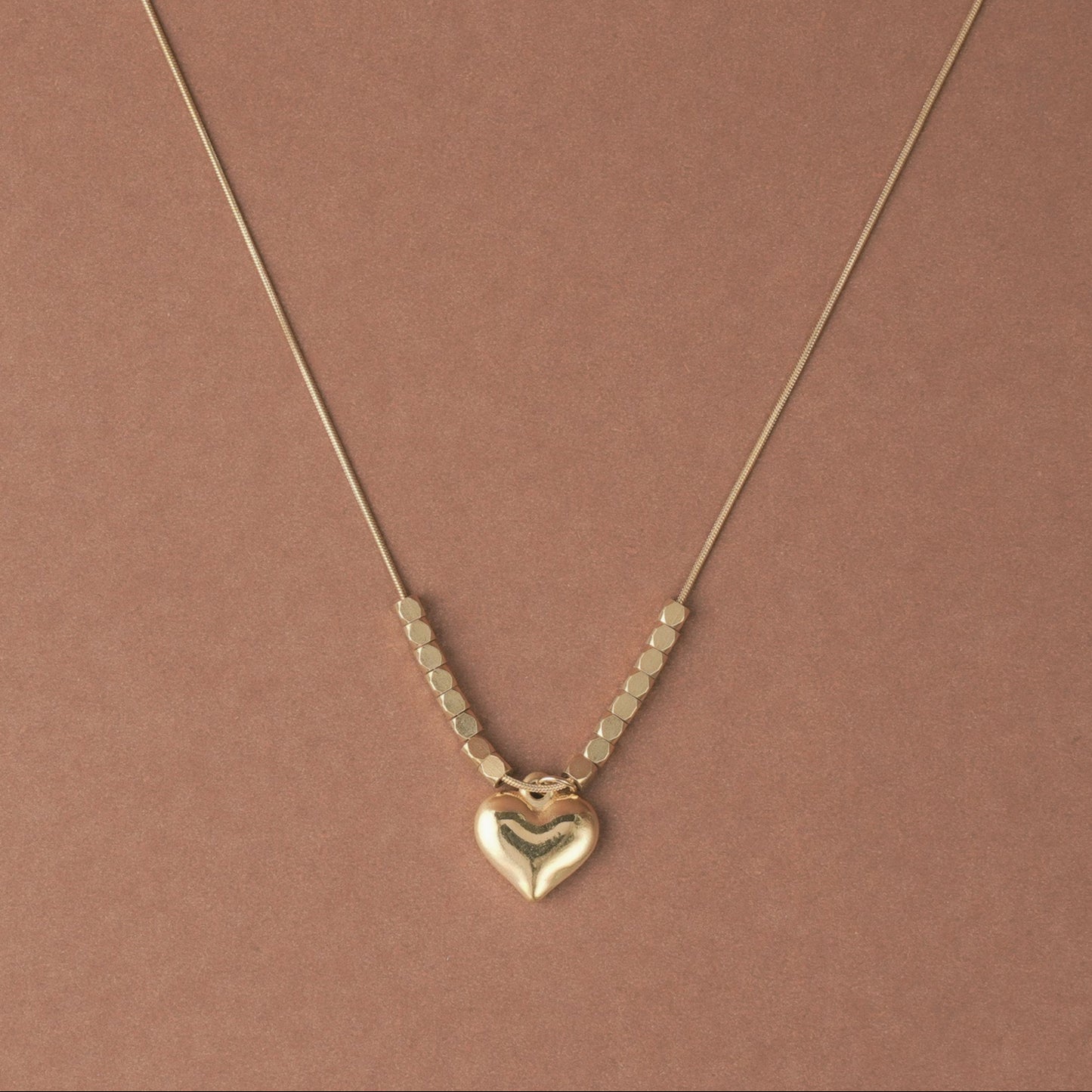 Heart & Bead Harmony Necklace