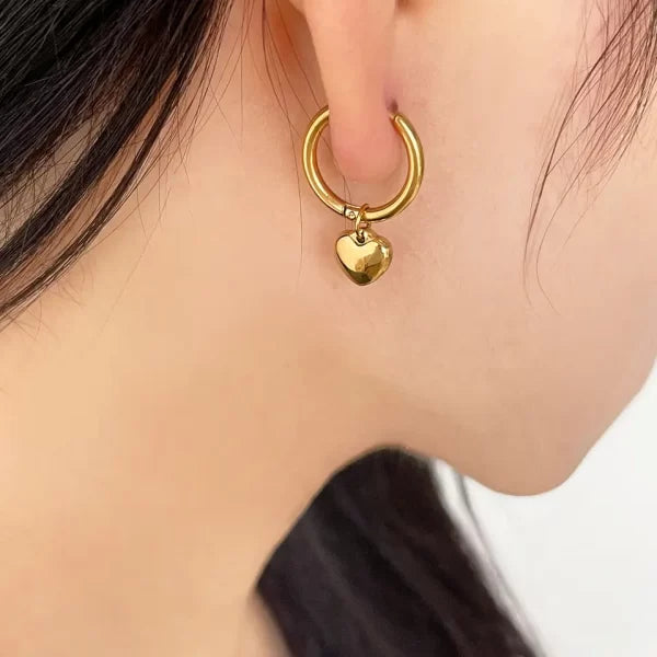 Dainty Heart Drop Huggies