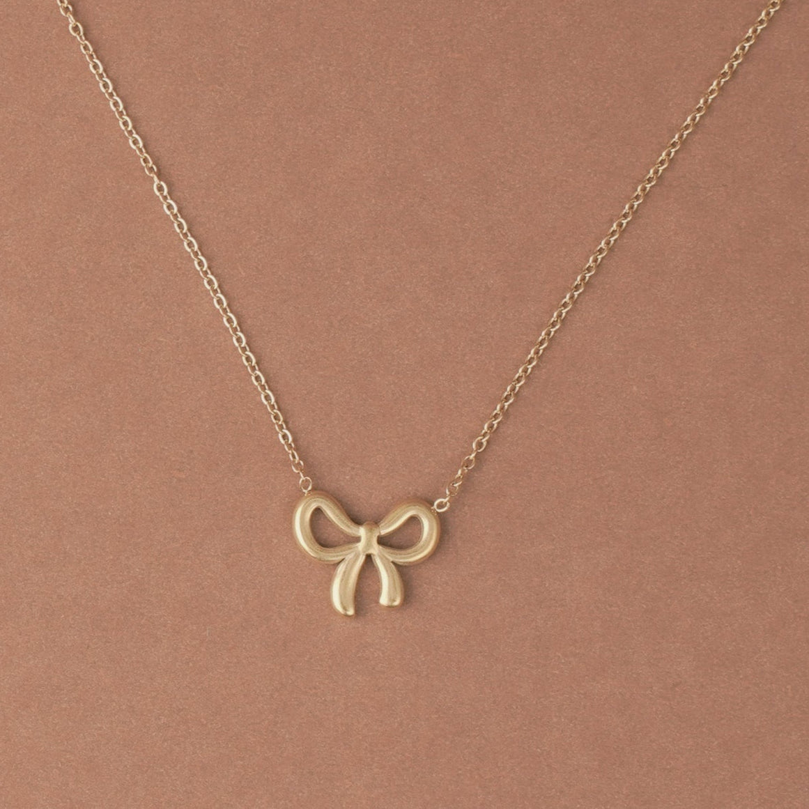 Ribbon Bow Knot Necklace