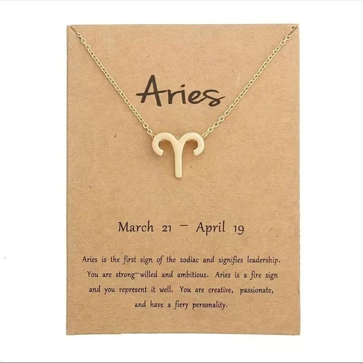 Zodiac Necklace - Aries