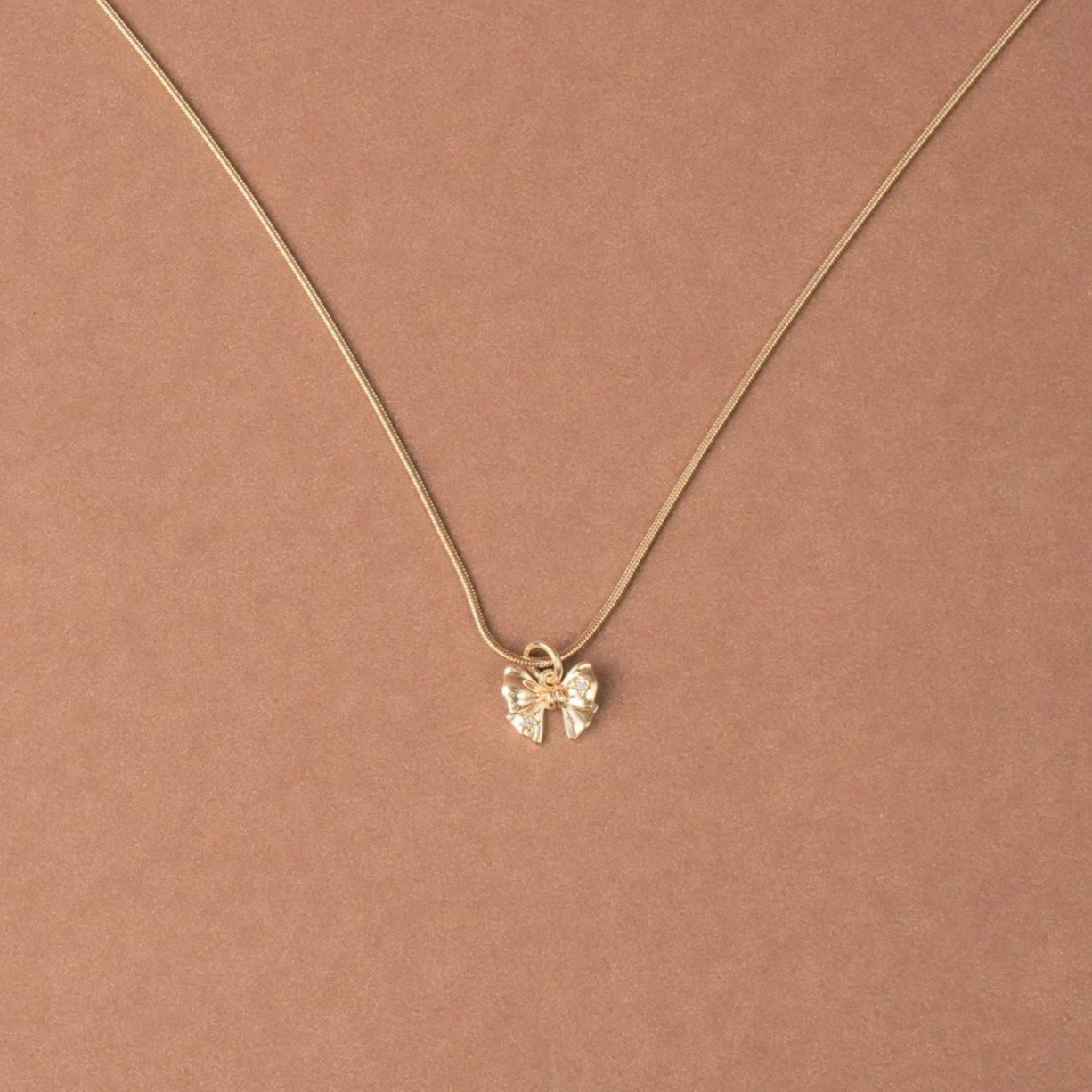Mini Coquette Bow Necklace