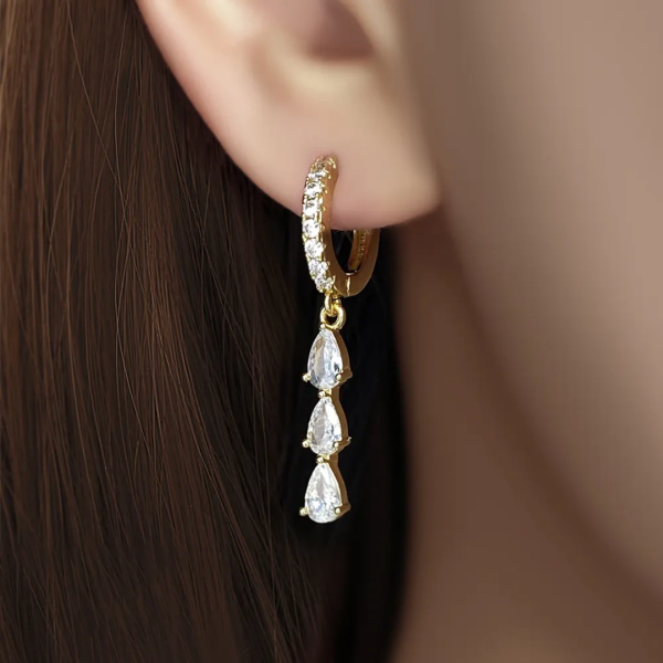 Trinity Pave Drops