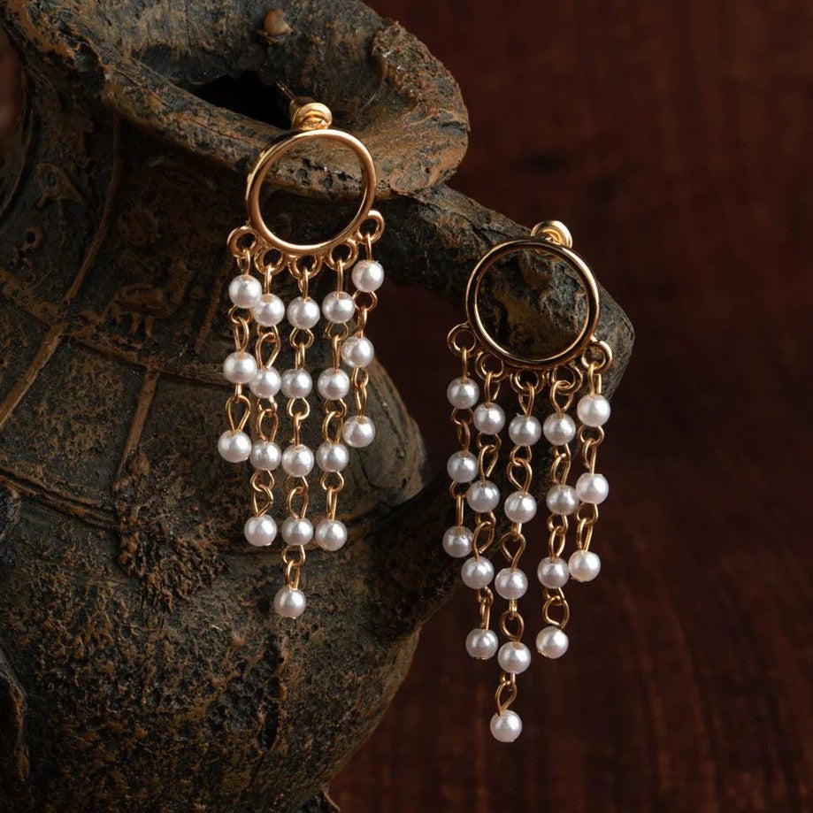 Pearl Rainfall Earrings