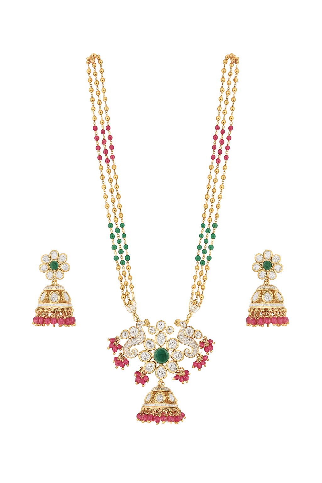 Rukmini – Regal Charm Necklace Set