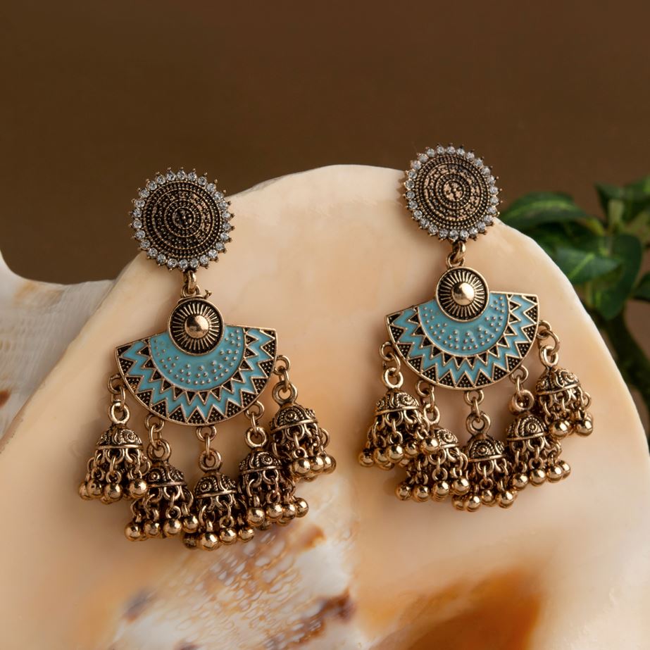 Turquoise Dome Earrings
