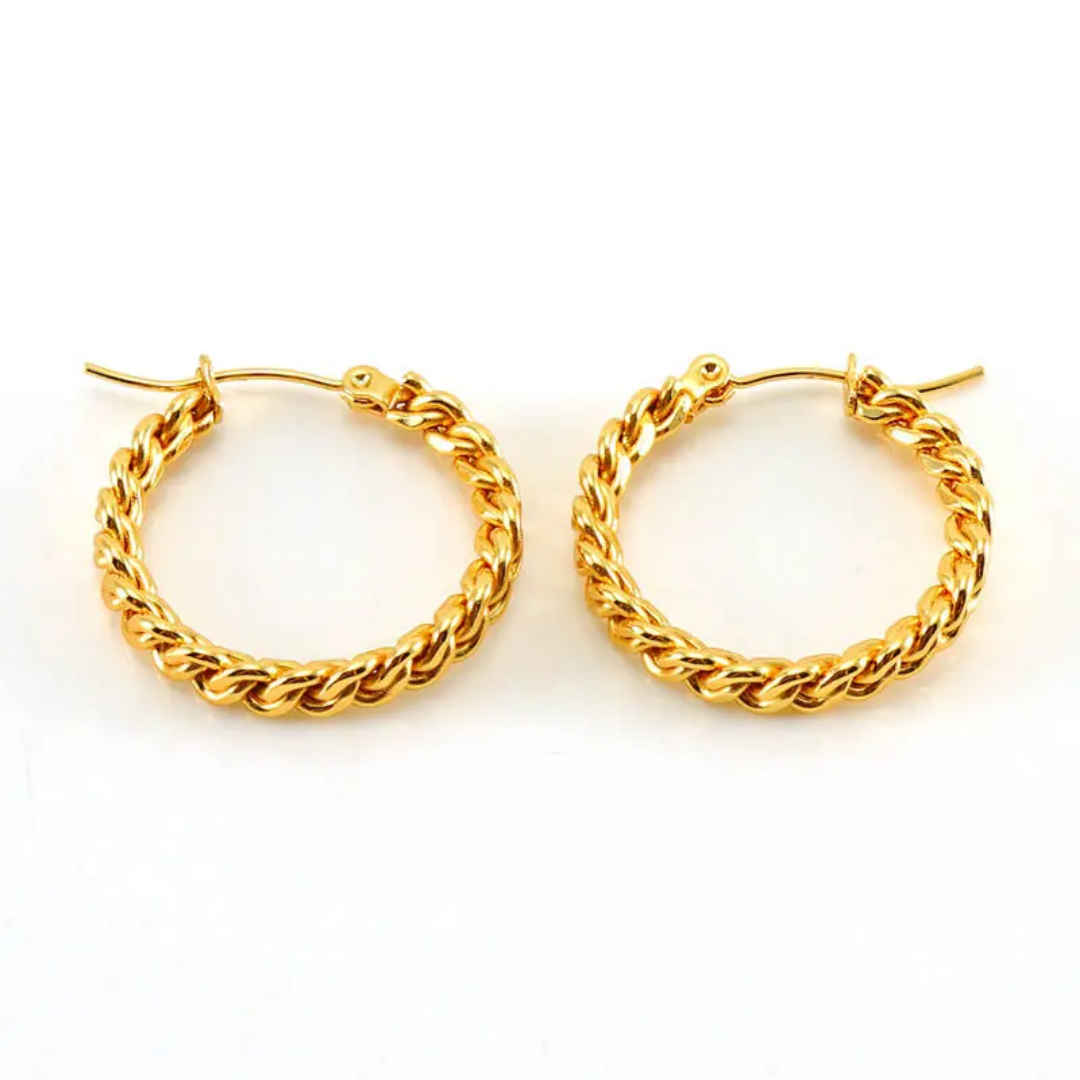 Rope Twist Hoops