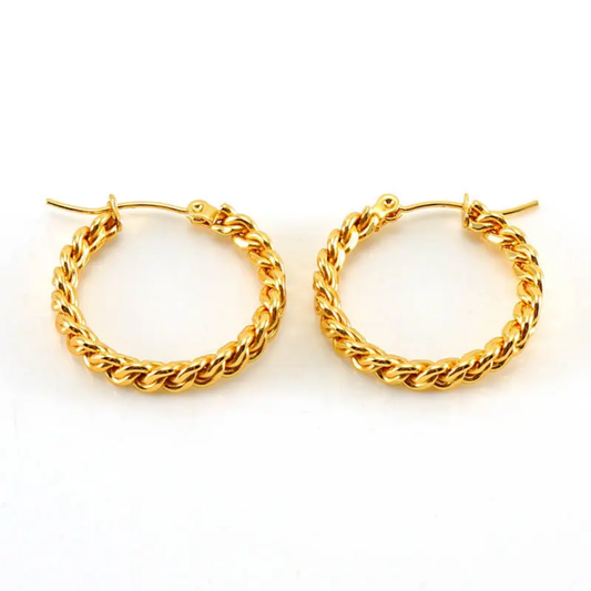 Rope Twist Hoops