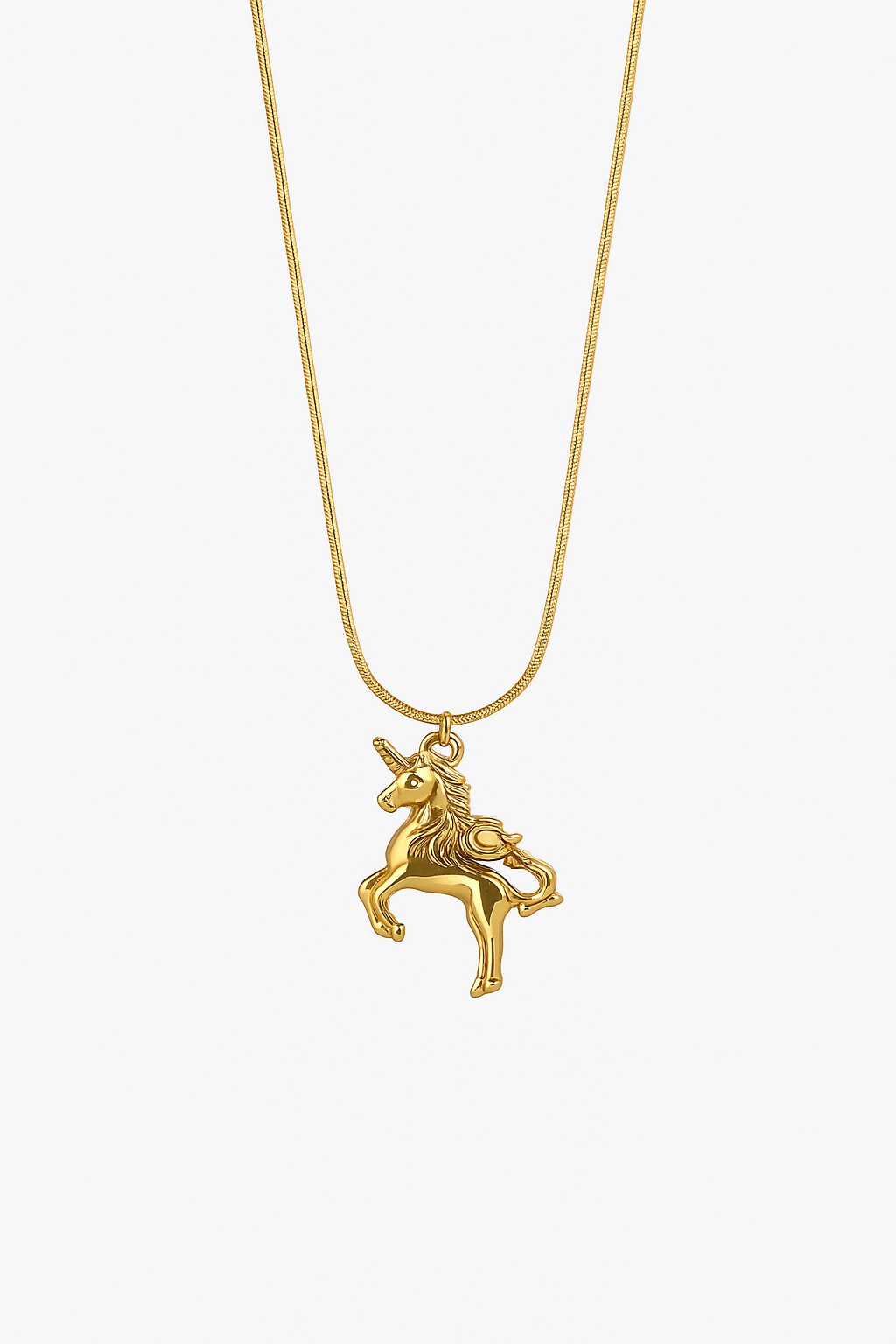 Golden Unicorn Necklace