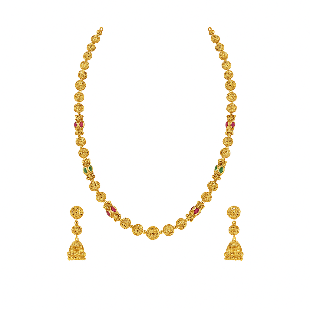 Kavya - Gliding Gold Necklace Set