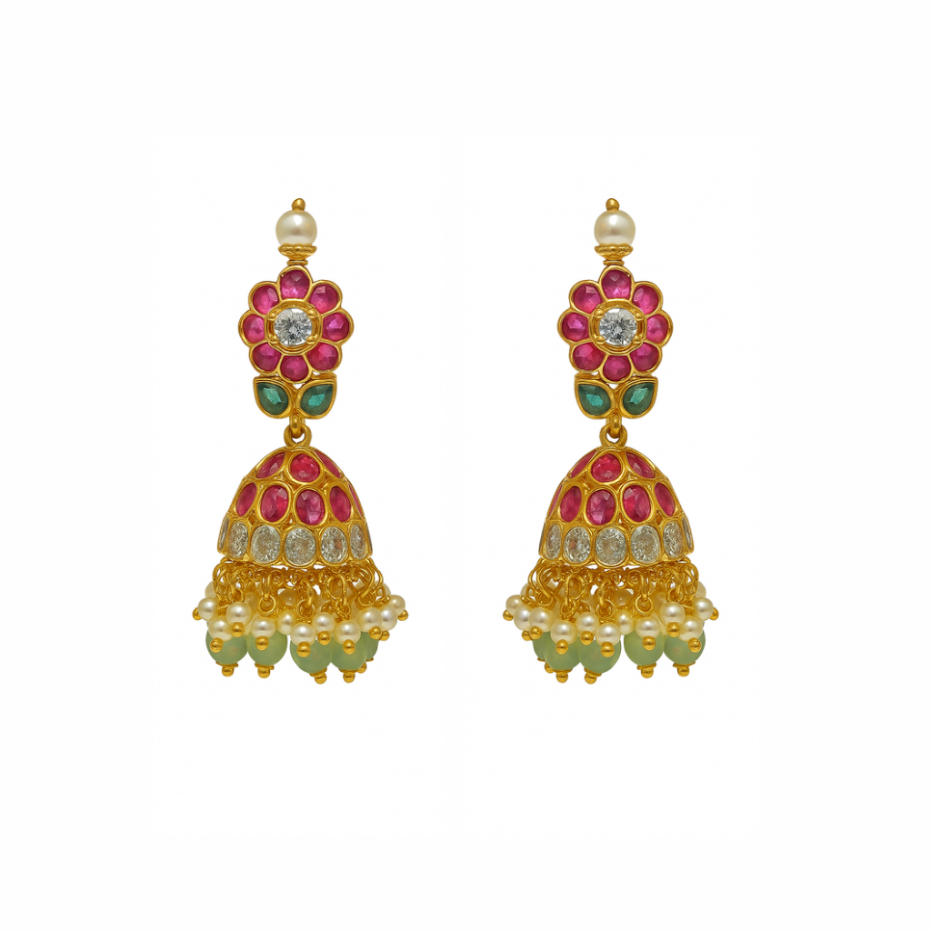 Kumud – Blossom Jhumki Earrings