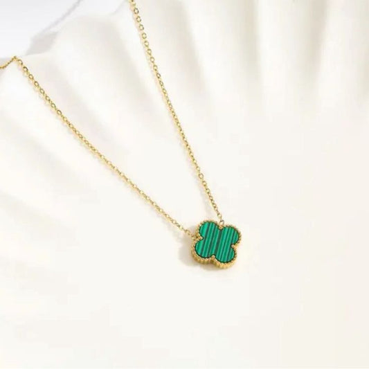 Clover Necklace - Green