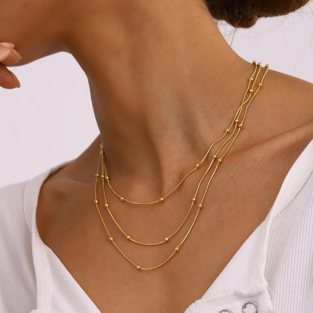 Beaded Cascade Necklace
