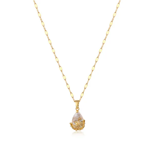 Diamond drop necklace