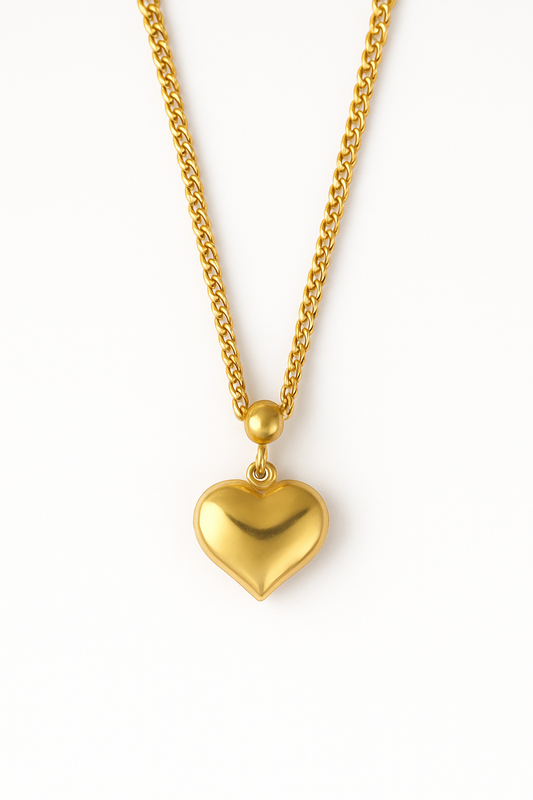 Golden Heart Delight Necklace