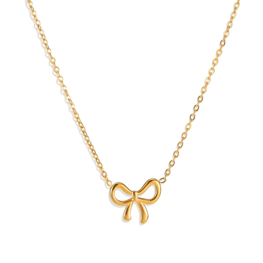 Ribbon Bow Knot Necklace