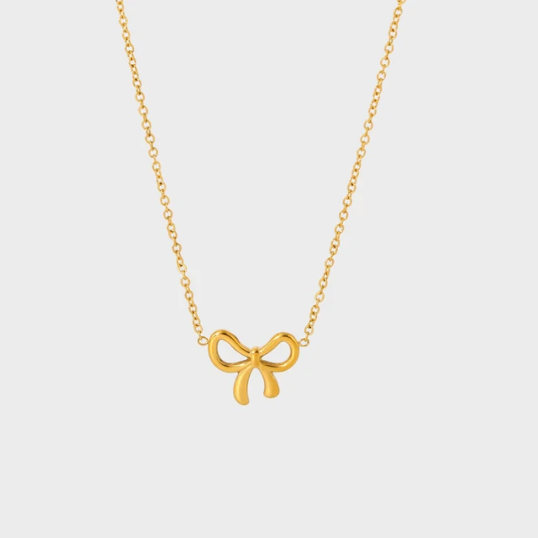 Ribbon Bow Knot Necklace