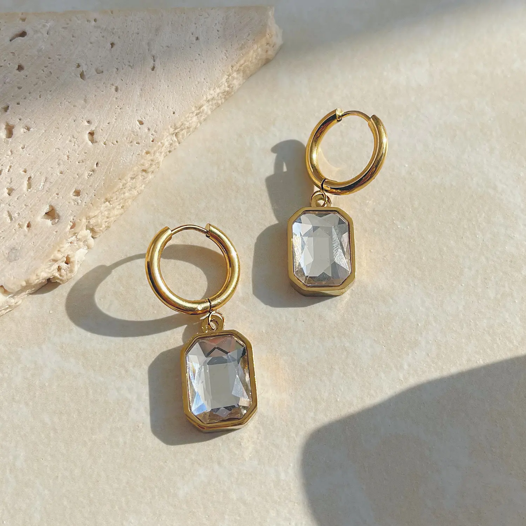 Dazzling Diamond Drop Earrings