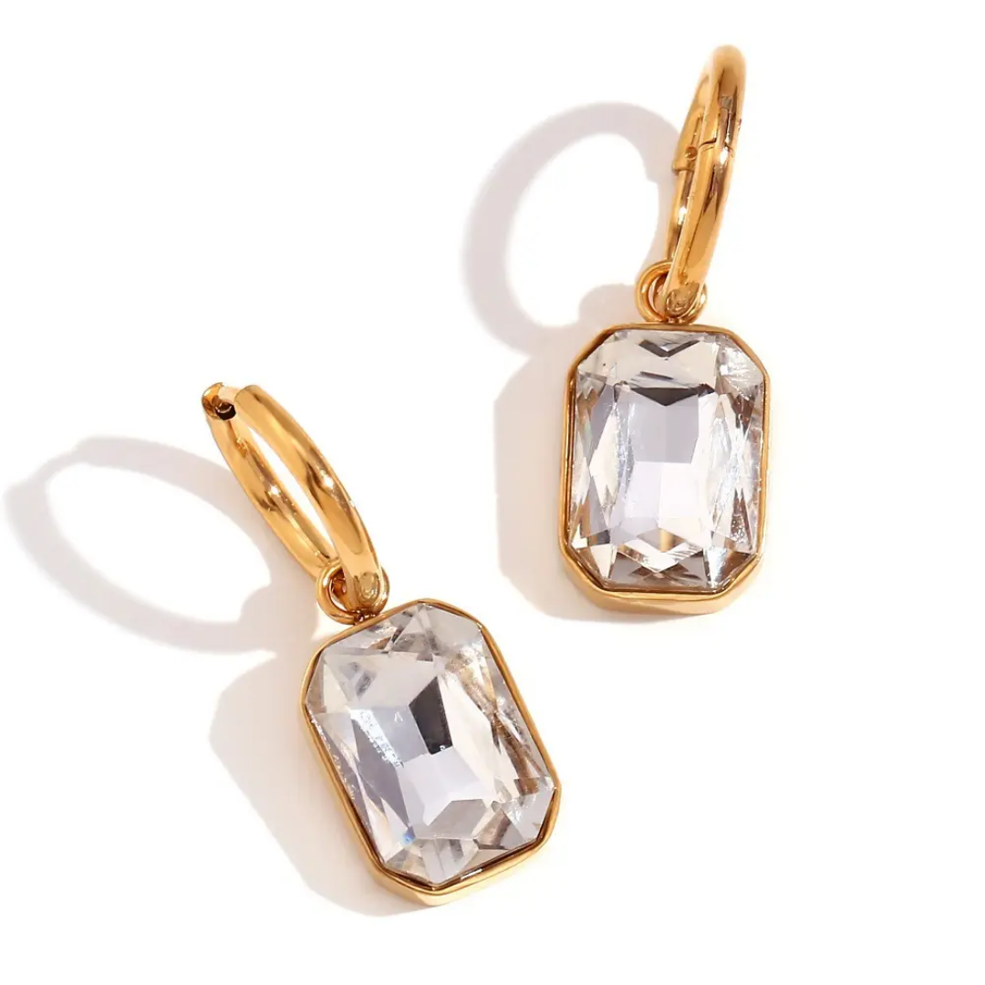Dazzling Diamond Drop Earrings