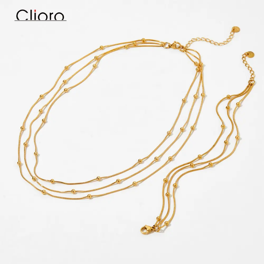 Beaded Cascade Necklace