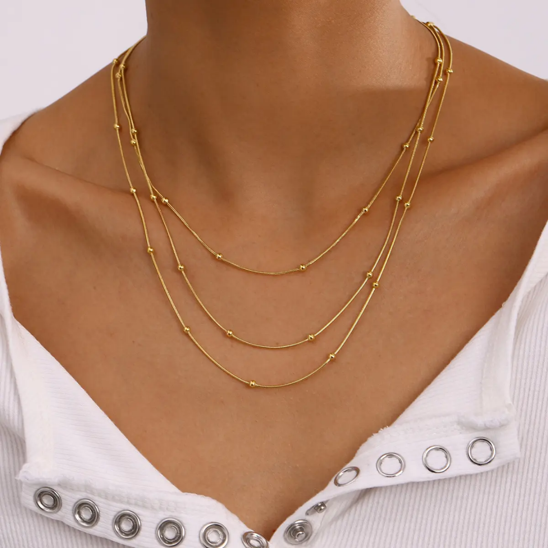 Beaded Cascade Necklace