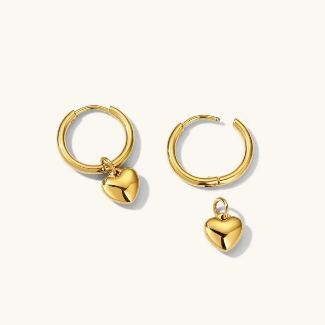 Dainty Heart Drop Huggies