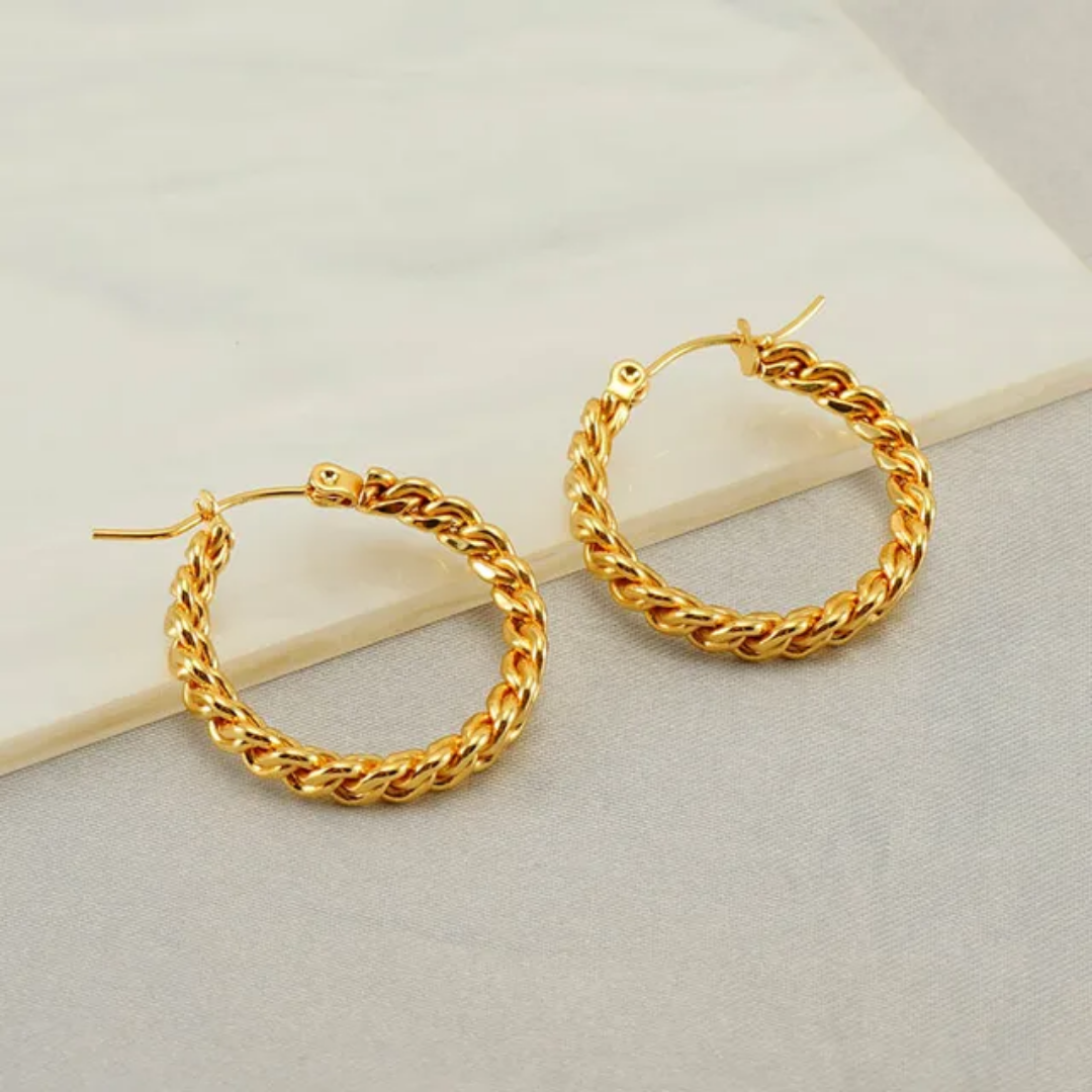 Rope Twist Hoops