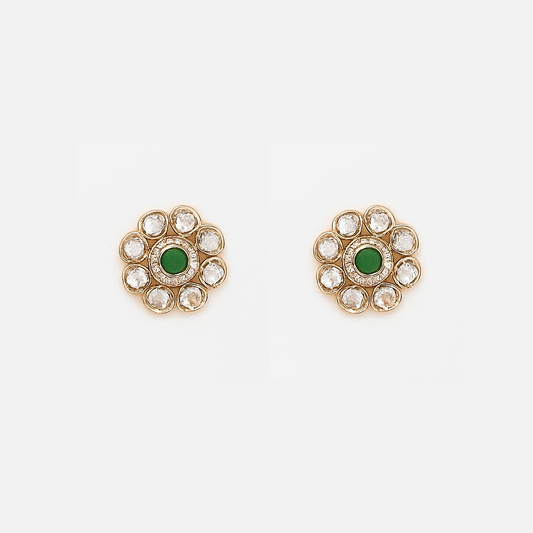 Ambika - Floral Radiant Stud Earrings