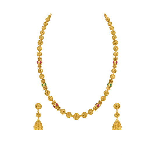 Kavya - Gliding Gold Necklace Set