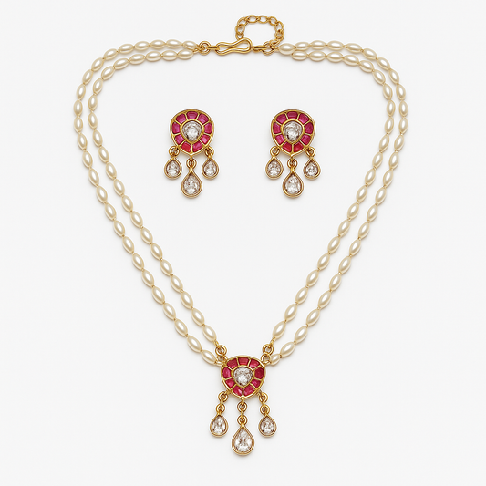 Annapurna – Pearl Radiance Necklace Set