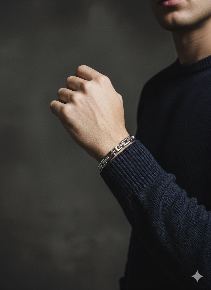 Bolt Bracelet – Rectangular link bracelet