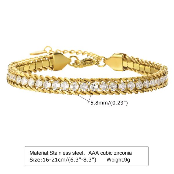 Braded Diamond Bracelet