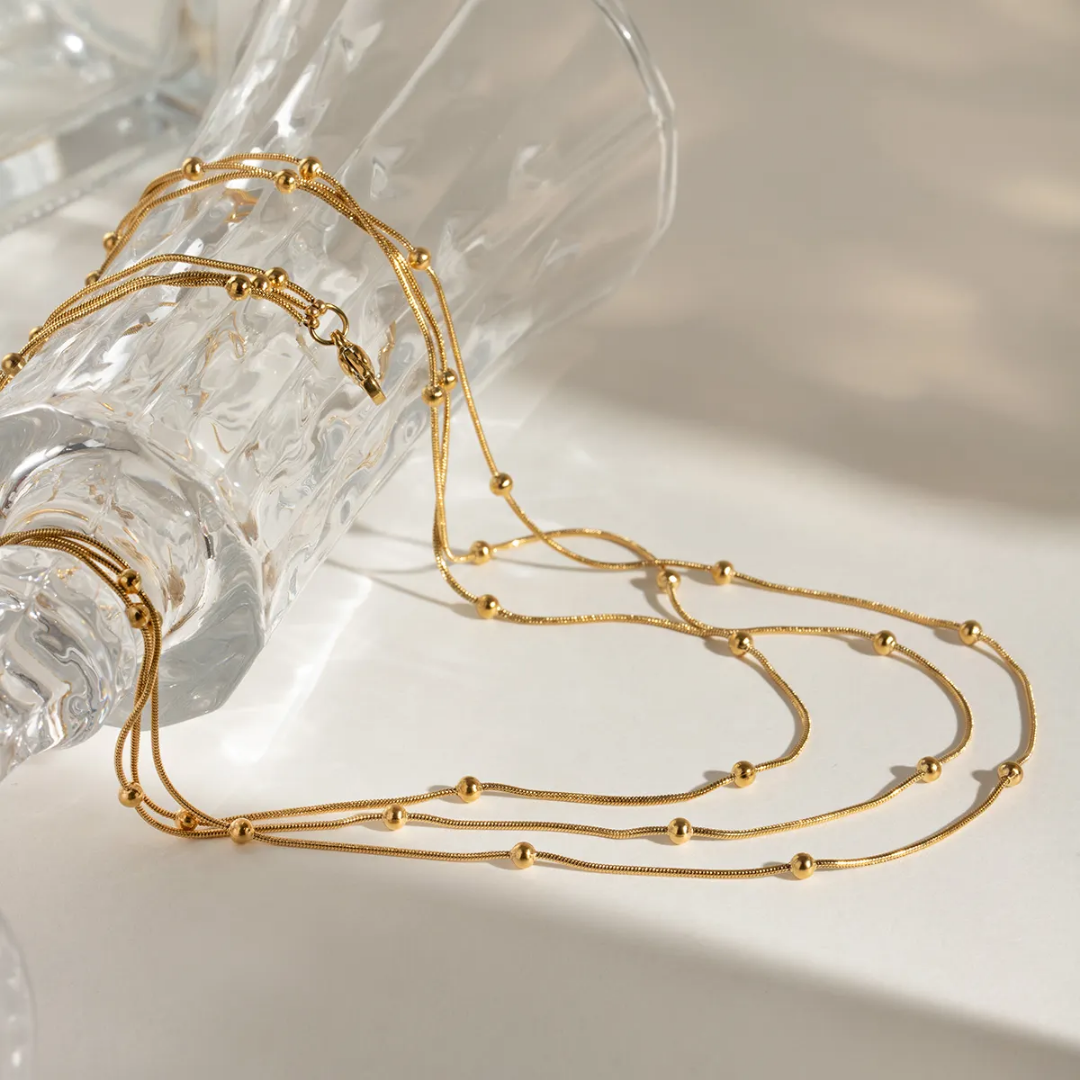 Beaded Cascade Necklace