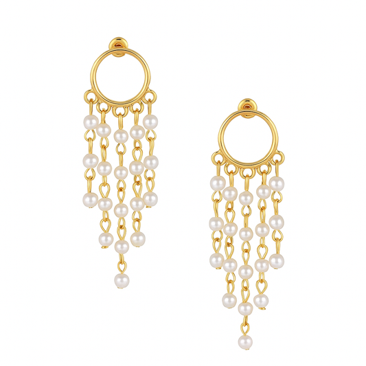 Pearl Rainfall Earrings