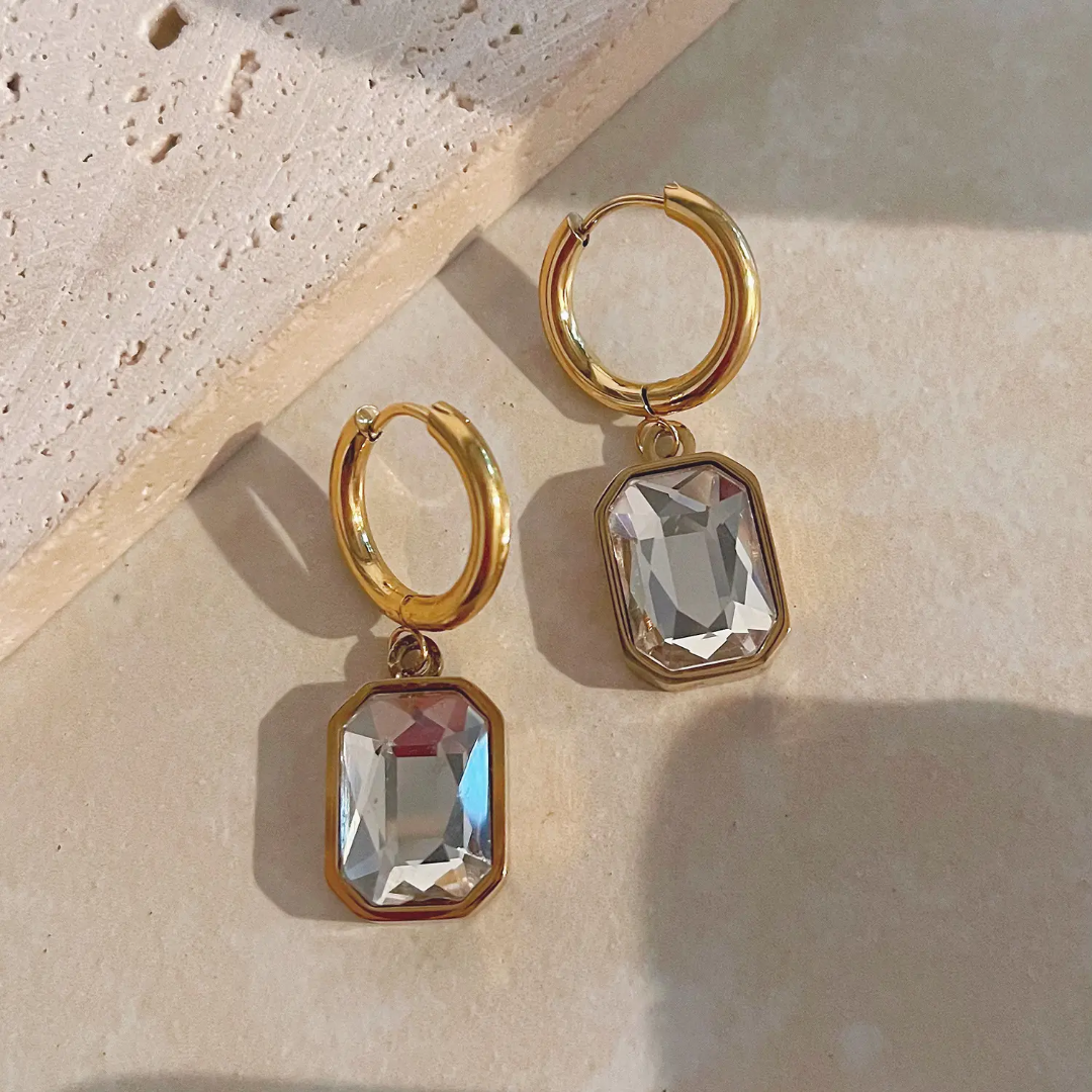 Dazzling Diamond Drop Earrings