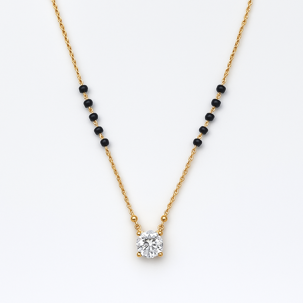 Kanika (कणिका) – Single Solitaire Mangalsutra