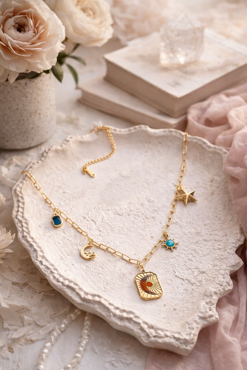 Celestial Multi-Charm Necklace