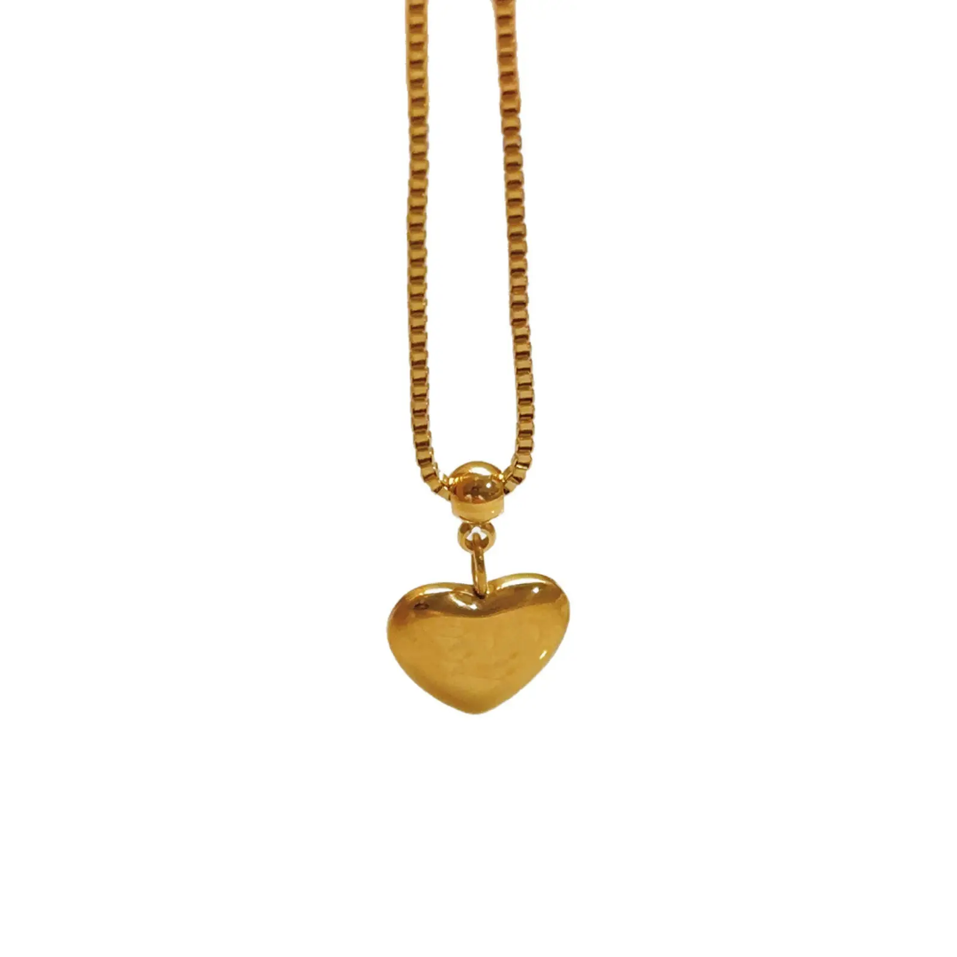Golden Heart Delight Necklace