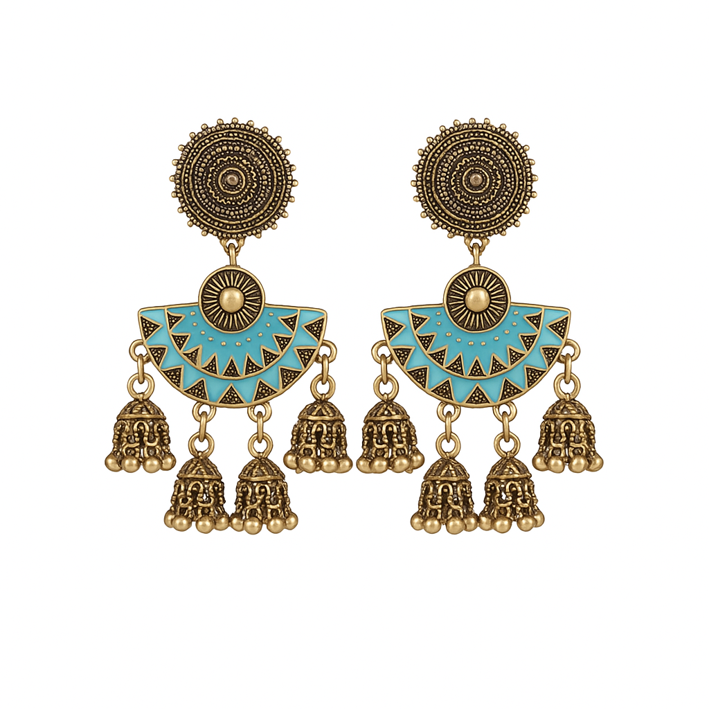 Turquoise Dome Earrings