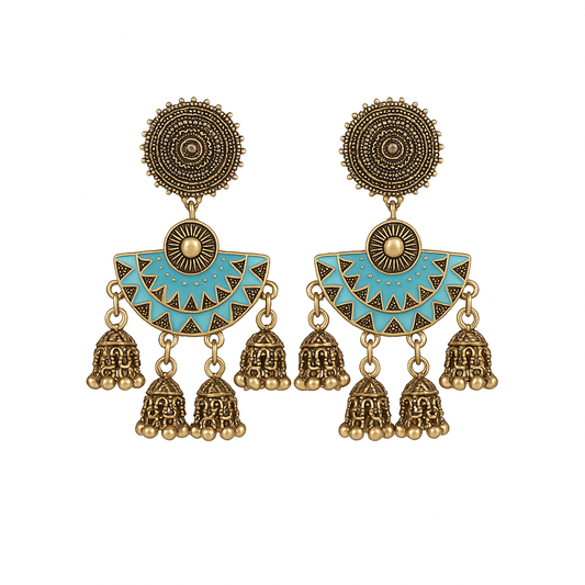 Turquoise Dome Earrings