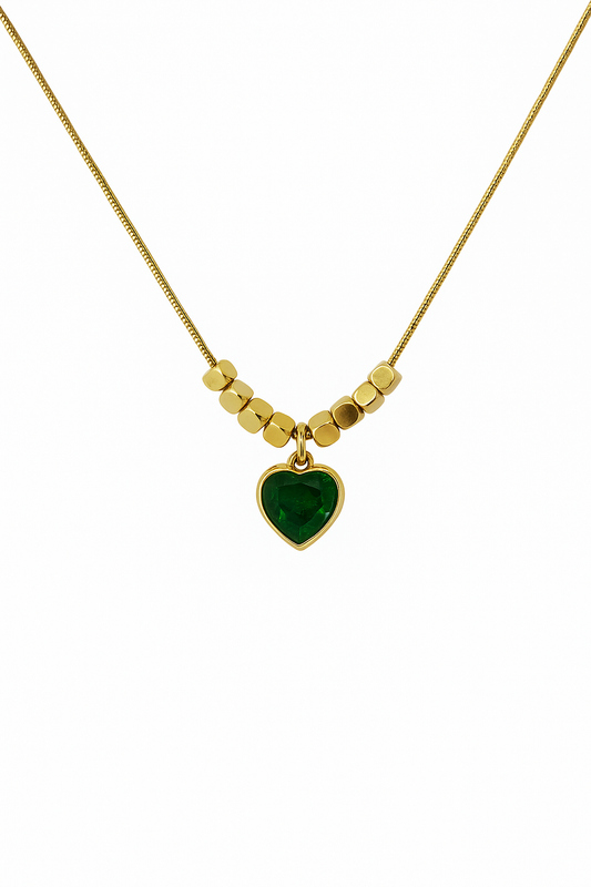 Emerald Heart Necklace